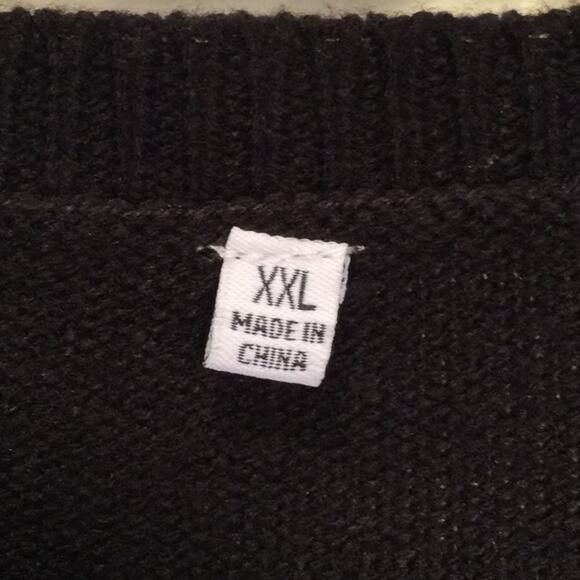 Ugly Christmas Sweater Cat Themed Runs Small - Picture 2 of 4